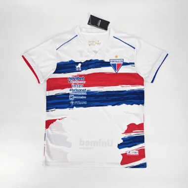 24-25 Fortaleza white and blue soccer jersey