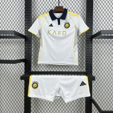 25-26 Al Nassr third Away Kid kit soccer jersey