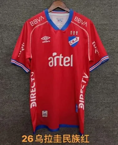 25-26 Nacional Montevideo red jersey