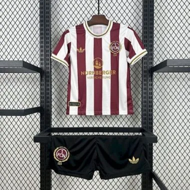 25-26 FC Nürnberg 125th kid kit with sponsor