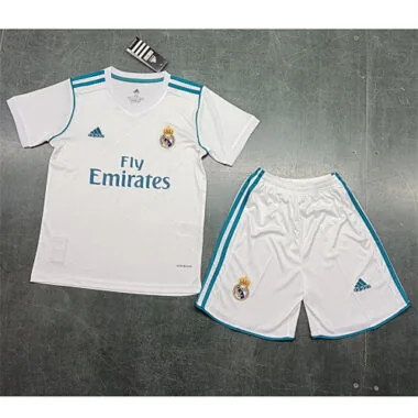 17-18 Real Madrid home retro kid kit