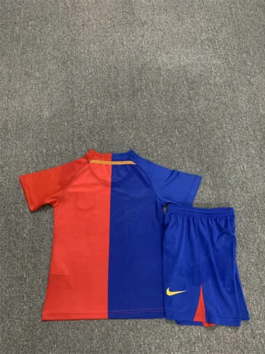 Equipación retro para niño del Barcelona (temporada 08-09, para partidos en casa)