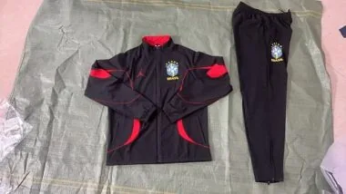 Brazil 2026 Black Windbreaker Suit Size S-2XL