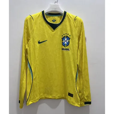 Camisa de manga comprida da seleção masculina do Brasil para o Mundial de 2026 – tamanhos S a 4XL