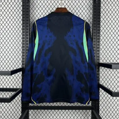 Mens Brazil 2026 World Cup Away Long Sleeve Jersey (S-4XL)
