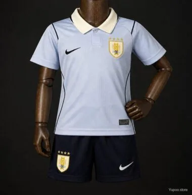 Uruguay 2026 World Cup Home Kids Kit 16-28