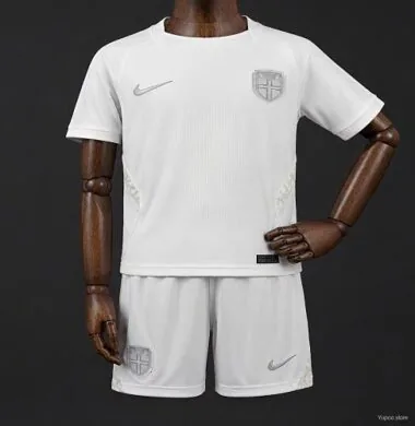Equipamento infantil de terceira opção para jogos fora de casa da Noruega no Mundial de 2026, tamanhos 16-28