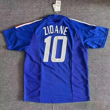 France 2002 Home Retro soccer Jersey (S-2XL)