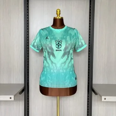 Brazilië WK 2026: groene dames-keepershirt, maten S-XXL