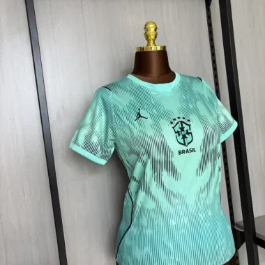 Brazil 2026 World Cup Goalkeeper Green Womens Jersey (S-XXL)