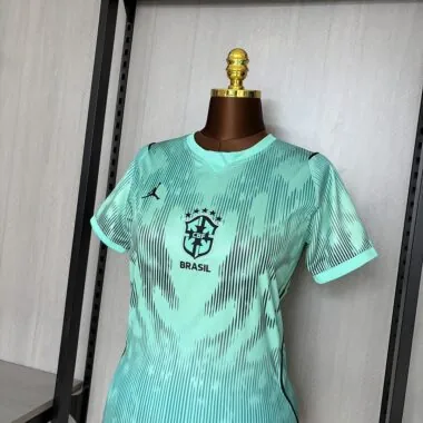 Brazil 2026 World Cup Goalkeeper Green Womens Jersey (S-XXL)