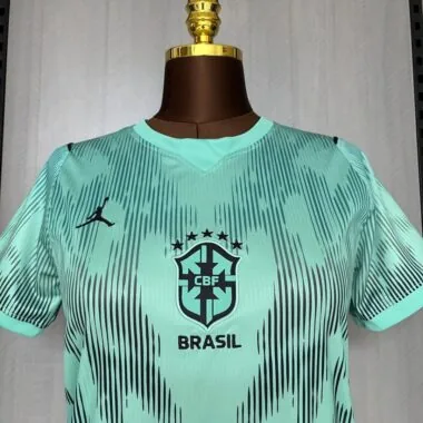 Brazil 2026 World Cup Goalkeeper Green Womens Jersey (S-XXL)