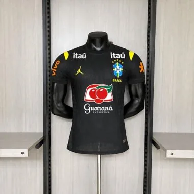 2026 Brazil Black Jersey Player Version S-XXL With All Sponsors