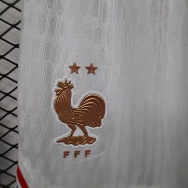 Camiseta corta de Francia 2026, versión para jugadores, color blanco