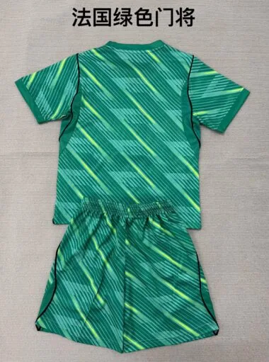 France 2026 World Cup Green Goalkeeper kids Jersey 16-28