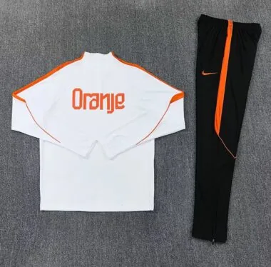 Netherlands 2026 White Half zipper Training Suit (S-2XL)