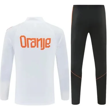 Netherlands 2026 White Half zipper Training Suit (S-2XL)