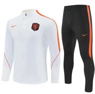 Netherlands 2026 White Half zipper Training Suit (S-2XL)