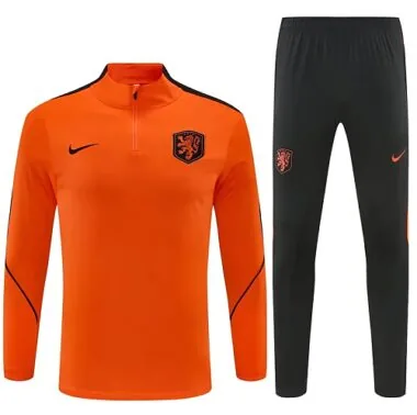 Netherlands 2026 Orange Half zipper Training Suit S-2XL