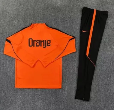 Chándal de entrenamiento naranja con media cremallera de los Países Bajos 2026 (S-2XL)