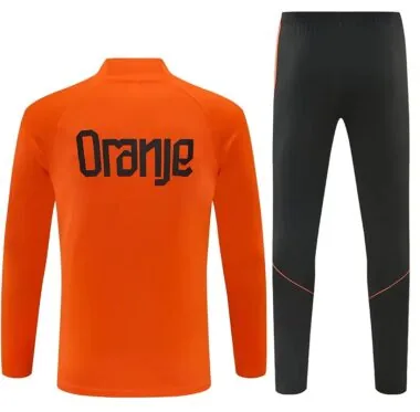 Chándal de entrenamiento naranja con media cremallera de los Países Bajos 2026 (S-2XL)