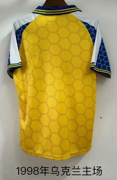 1998 Ukraine home retro Jersey (S-2XL)