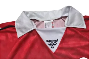 1988 Danmark home red retro jersey