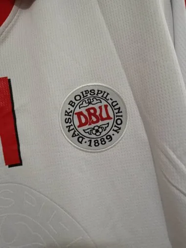 1998 Denmark away white