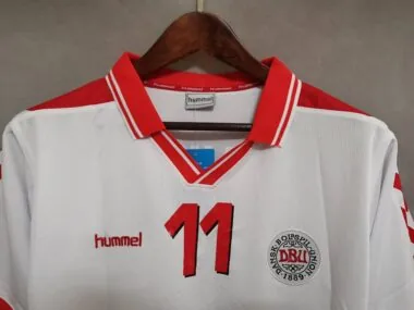 1998 Denmark away white