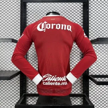 Toluca 2025/26 Home Long Sleeve Soccer Jersey Player Version (S-XXL)