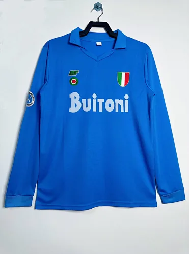 87-88 Napoli home long sleeve retro jersey
