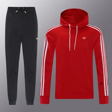 AD red Years of Snake hoodie suit