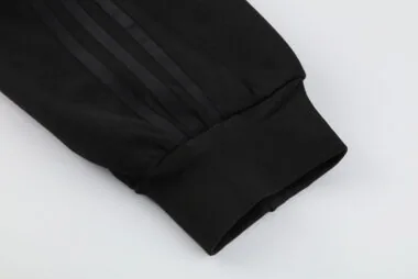 AD black hoodie suit