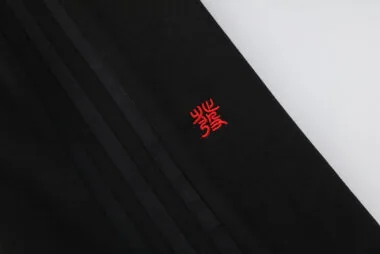 AD black hoodie suit