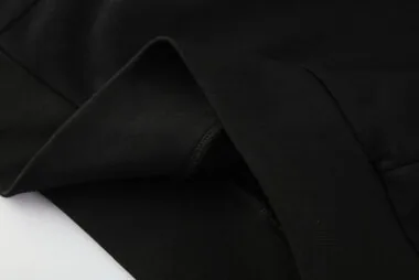AD black hoodie suit