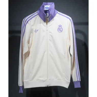 25-26 Real Madrid white and purple tracksuit