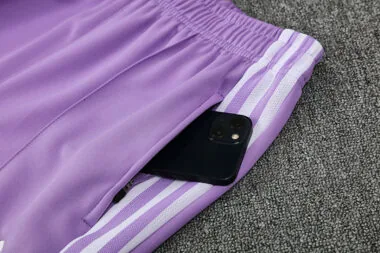 25-26 Real Madrid whtie and purple jacket suit