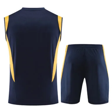 23-24 Real Madrid dark blue vest suit