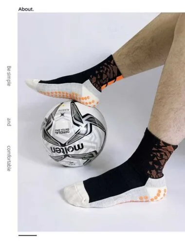 Calcetines cortos con relieve en forma de escamas DJ3 【Nailon + algodón + relieve antideslizante】