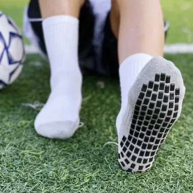 DJD7 : Chaussettes courtes à motifs carrés en polyester-coton