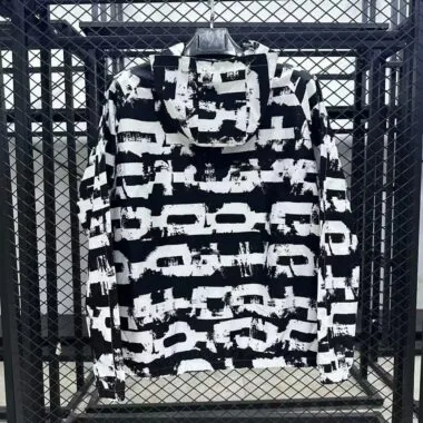 25-26 Barcelona black and white windbreaker