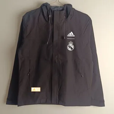 25-26 Real Madrid black windbreaker