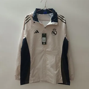 24-25 Real Madrid light pink windbreaker