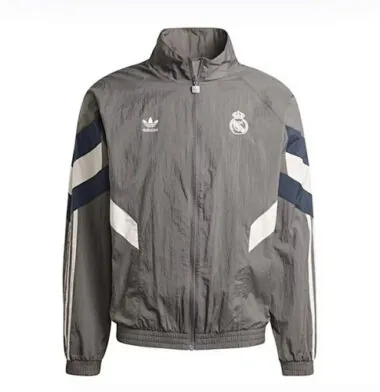 Real Madrid gray windbreaker