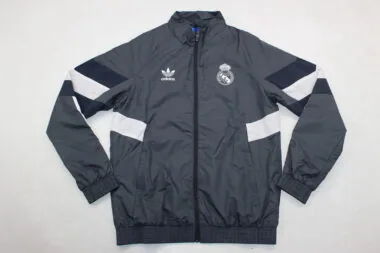 Real Madrid gray windbreaker