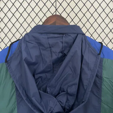 2024 New dark blue and green windbreaker