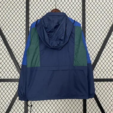 2024 New dark blue and green windbreaker