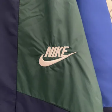 2024 New dark blue and green windbreaker