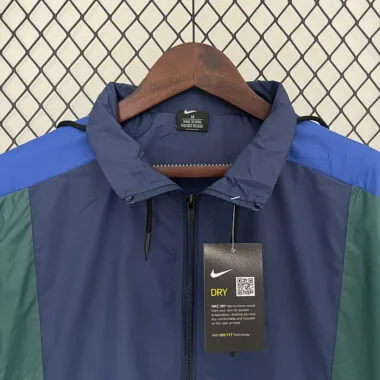 2024 New dark blue and green windbreaker