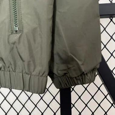 2024 New Dark green windbreaker